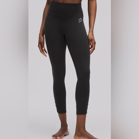 Peloton Lululemon Align Ruched Petal hem leggings size 8 new - Picture 1 of 3